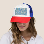 Casquette Fille glamour : motif sans couture stylisée. (En situation)