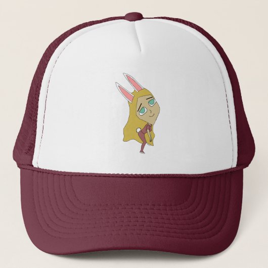 Casquette fille lapin chibi (Devant)