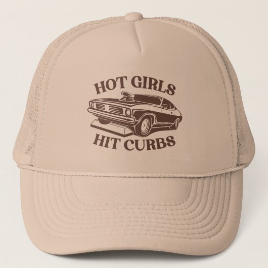 Casquette Filles chaudes frappées - Tan (Devant)