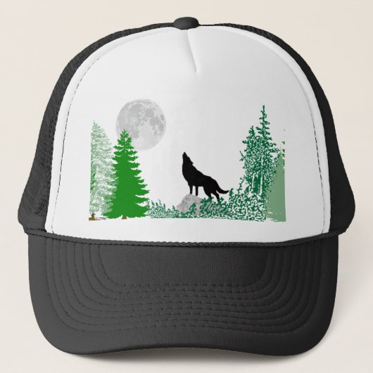 Casquette Fin de loup d'hurlement (Devant)