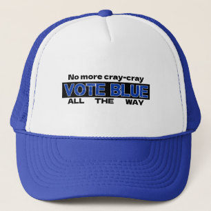 Casquette Fini Cray Cray Vote Blue Tout Le Chemin