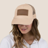 Casquette Finition simili cuir vintage d'impression : Modèle (En situation)