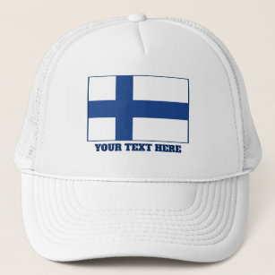 Casquette Finnish flag of Finland custom trucker hats