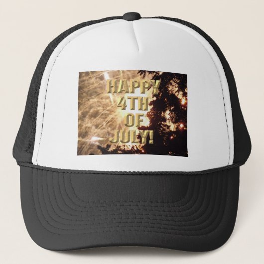 Casquette Fireworks 15 chapeau 4 juillet camionneur (Devant)