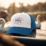 Casquette Fireworks USA Patriotique Rouge Blanc Bleu<br><div class="desc">Avec l'4 juillet qui arrive,  vous avez une merveilleuse chance d'express de votre esprit patriotique ! Que vous soyez impatient de participer à une parade,  de profiter d'un barbecue ou simplement de passer du temps de qualité avec vos proches,  ce design sera parfait pour l'occasion.</div>