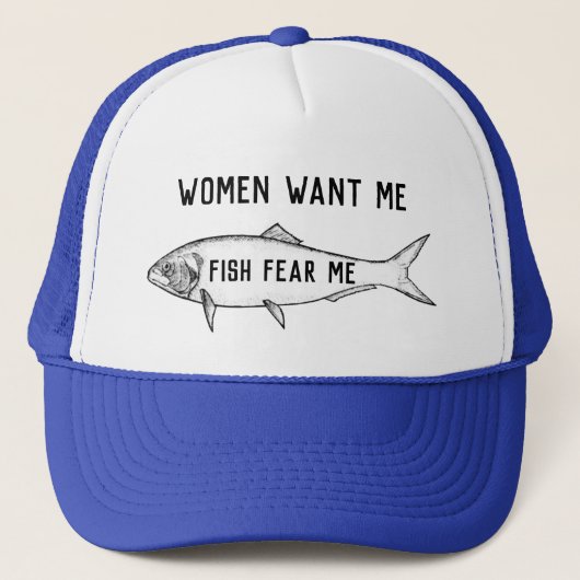 Casquette Fish fear me fishing (Devant)