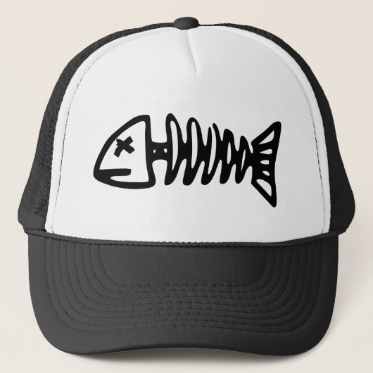 Casquette fish skeleton (Devant)