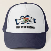 Casquette Fish West Virginia (Devant)