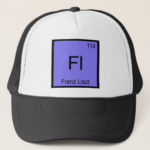 Casquette Fl - Franz Liszt Élément Chimique Symbole Composit