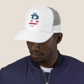 Casquette FLAG Bitcoin USA (En situation)