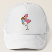 Casquette Flamant rose avec Popsicle (Devant)