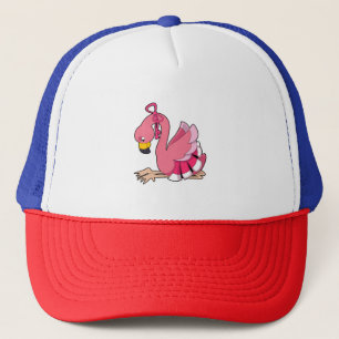Casquette Flamant rose avec ruban