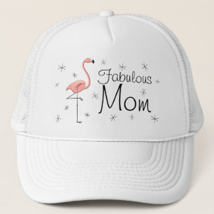 Casquette Flamant rose chapeau de camion 'Fabulous Mom'