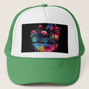 Casquette Flamant rose dans un lac-63852