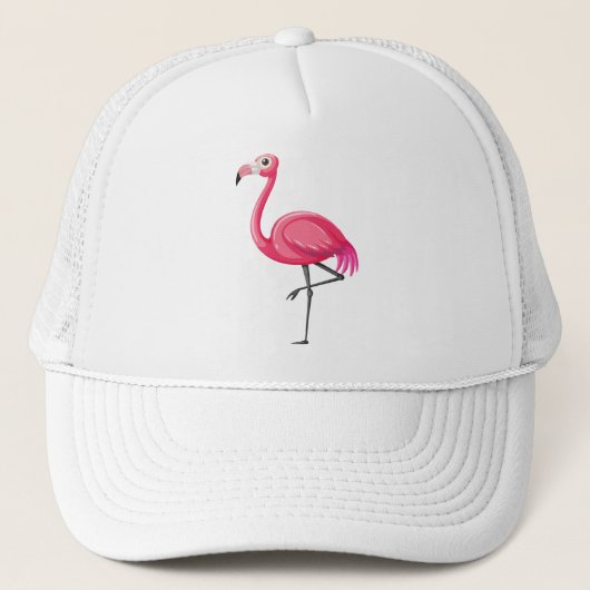Casquette Flamant Rose de Style Cartoon (Devant)