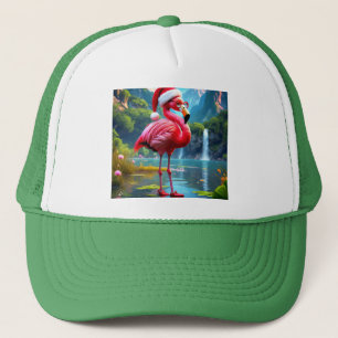 Casquette Flamingo de Noël en Père Noël-47476