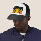 Casquette Flammes de course classique cool (En situation)