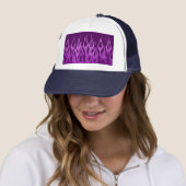 Casquette Flammes de course violet cool (En situation)