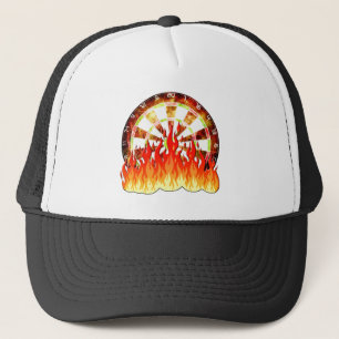Casquette Flammes de tableau noir flamme Art Design