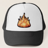 Casquette flammes vectorielles - FLAMMES À FEU CHAUD BRÛLANT (Devant)
