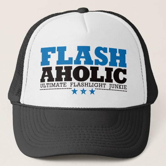 Casquette Flashaholic - drogué final de lampe-torche - bleu (Devant)