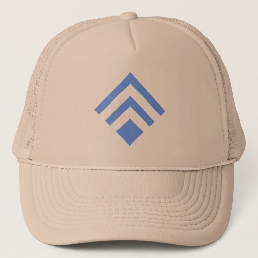 Casquette Flèche géométrique 02 - Bébé bleu (Devant)