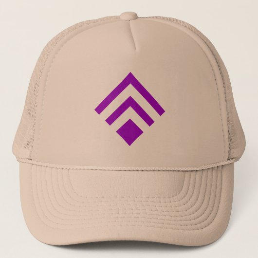 Casquette Flèche géométrique 02 - Violet (Devant)