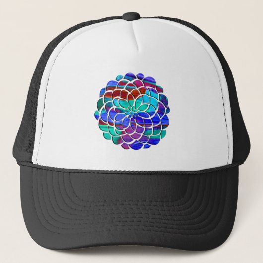 Casquette Fleur colorée (Devant)
