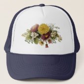 Casquette Fleur de chrysanthème mère florale (Devant)