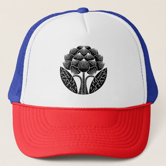 Casquette Fleur Lotus debout (Devant)