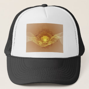 Casquette Fleur Lotus Or
