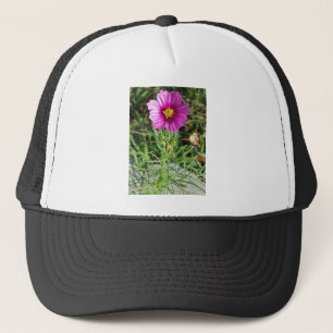 Casquette Fleur marguerite Cosmos rose foncé
