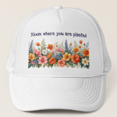Casquette Fleur Où Vous Avez Planté Floral (Devant)