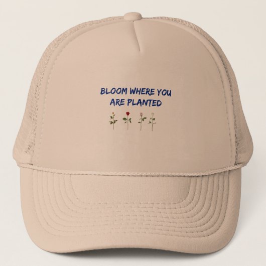 Casquette Fleur Où Vous Êtes Plantés (Devant)