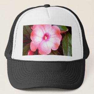 Casquette Fleur rose
