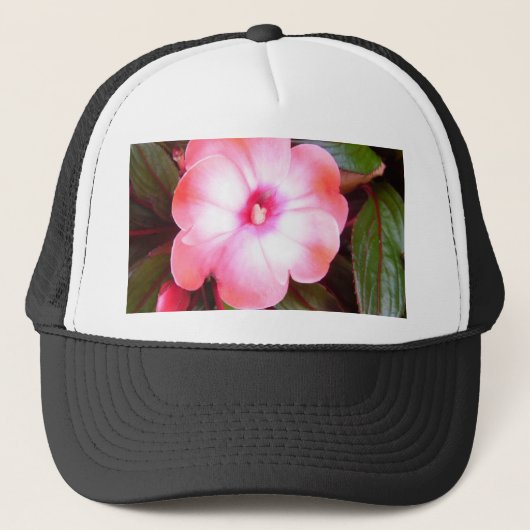 Casquette Fleur rose (Devant)