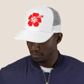 Casquette Fleur rouge de ketmie (En situation)