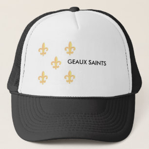 Casquette FleurdelisGoldonWhite 1, SAINTS de GEAUX