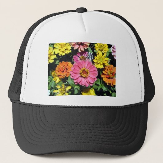 Casquette Fleurs colorées (Devant)