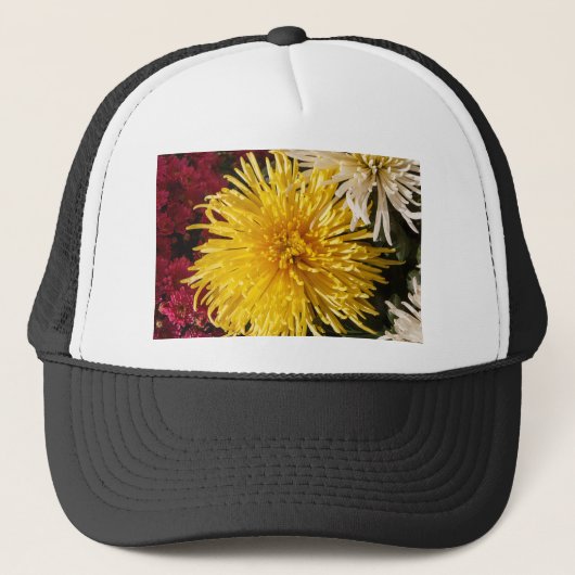 Casquette Fleurs de chrysanthème (Devant)