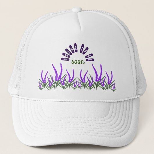 Casquette Fleurs de lavande (Devant)