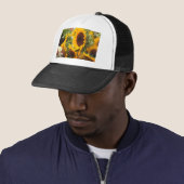 Casquette Fleurs de soleil (En situation)