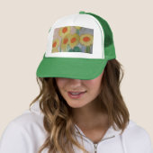 Casquette Fleurs de soleil Abstraites (En situation)