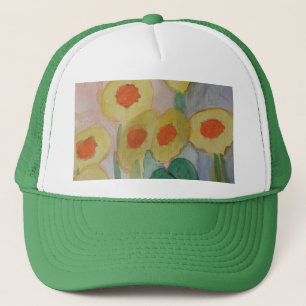 Casquette Fleurs de soleil Abstraites