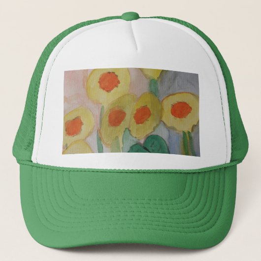 Casquette Fleurs de soleil Abstraites (Devant)