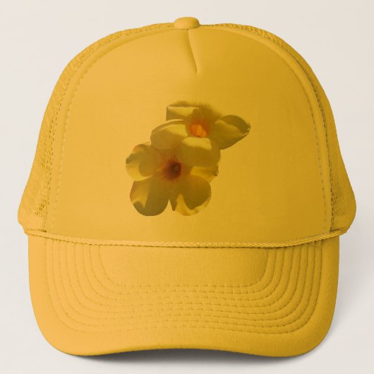 Casquette Fleurs de trompette dorée I (Devant)