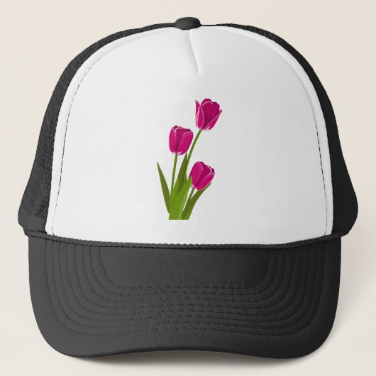 Casquette Fleurs de tulipes (Devant)