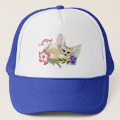 Casquette Fleurs Fennec Fox mignonnes (Devant)