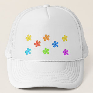 Casquette Fleurs peintes