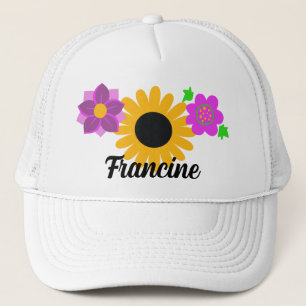 Casquette Fleurs Rétro Personnalisables